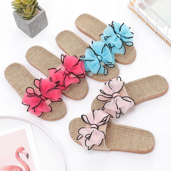 slippers women flax home summer bow-knot soft floor woman indoor slides flats house shoes cute linen slipper, Black
slippers women flax home summer bow-knot soft floor woman indoor slides flats house shoes cute linen slipper, Black