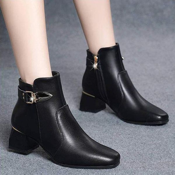boots pu rubber woman shoes fashionable med (3cm-5cm) women square heel 2021 solid, Black
boots pu rubber woman shoes fashionable med (3cm-5cm) women square heel 2021 solid, Black