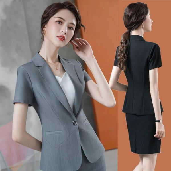 two piece dress 2021 business suit female summer fashion short-sleeve skirt formal thin overalls complete office outfit women, White
two piece dress 2021 business suit female summer fashion short-sleeve skirt formal thin overalls complete office outfit women, White