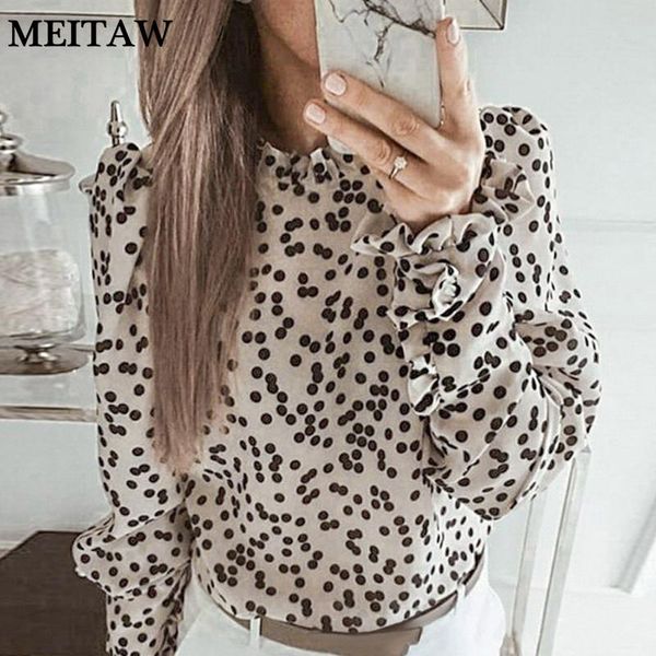women's blouses & shirts casual puff long sleeve office blouse shirt retro ruffle dot print 2021 spring elegant, White
women's blouses & shirts casual puff long sleeve office blouse shirt retro ruffle dot print 2021 spring elegant, White