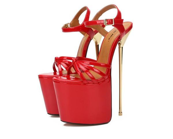 sandals women 22cm stilettos heels fetish strippers shoes luxury platform extreme high red female, Black
sandals women 22cm stilettos heels fetish strippers shoes luxury platform extreme high red female, Black