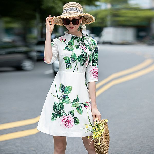 runway summer 2021 new women's vintage chic gentlewoman flowers print elegant slim party dress mv3i, Black;gray
runway summer 2021 new women's vintage chic gentlewoman flowers print elegant slim party dress mv3i, Black;gray