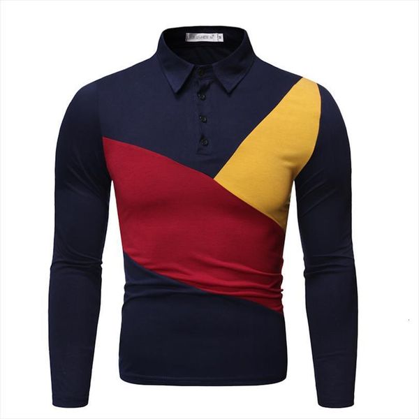 autumn and winter european mens polo american style color matching shirt lapel long sleeved, White;black
autumn and winter european mens polo american style color matching shirt lapel long sleeved, White;black