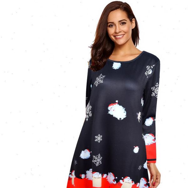 fall 2021 women clothing 5xl plus size christmas dress print long sleeve slim a line midi female dress casual big size dresses, Black;gray
fall 2021 women clothing 5xl plus size christmas dress print long sleeve slim a line midi female dress casual big size dresses, Black;gray