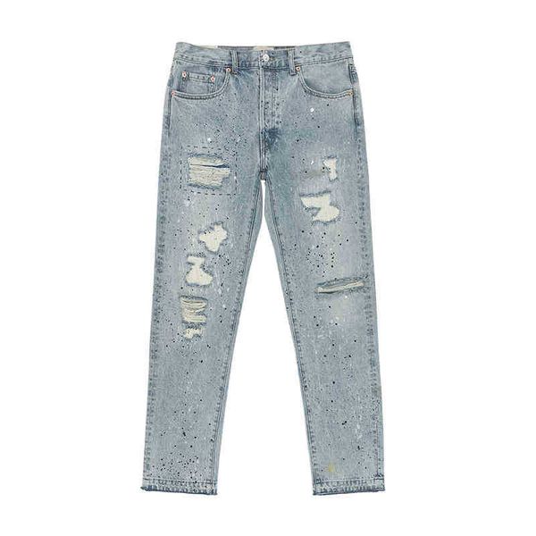 mkszy's own galery dept virgil ink splashing graffiti wash, wear and tear straight jeans pants, Blue
mkszy's own galery dept virgil ink splashing graffiti wash, wear and tear straight jeans pants, Blue