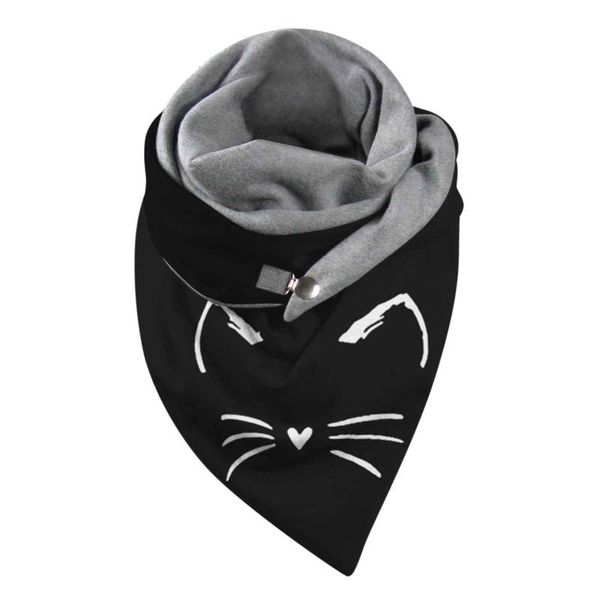 scarves women vintage printing button soft wrap scarf autumn winter warm cats prints double-layer buckle scarve, Blue;gray
scarves women vintage printing button soft wrap scarf autumn winter warm cats prints double-layer buckle scarve, Blue;gray