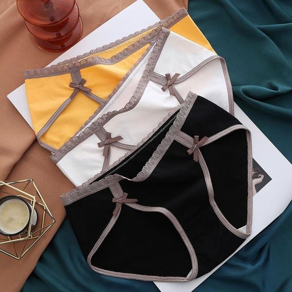 women's panties 3pcs/set underpants lace fashion girls comfort briefs mid waist seamless bow hnot underwear female lingerie, Black;pink
women's panties 3pcs/set underpants lace fashion girls comfort briefs mid waist seamless bow hnot underwear female lingerie, Black;pink