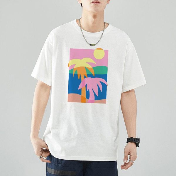 men's t-shirts the coconut beach print tee arrival of tees oversize azmin bean retro punk vintage classic congo clothing ulzzang 2021, White;black
men's t-shirts the coconut beach print tee arrival of tees oversize azmin bean retro punk vintage classic congo clothing ulzzang 2021, White;black
