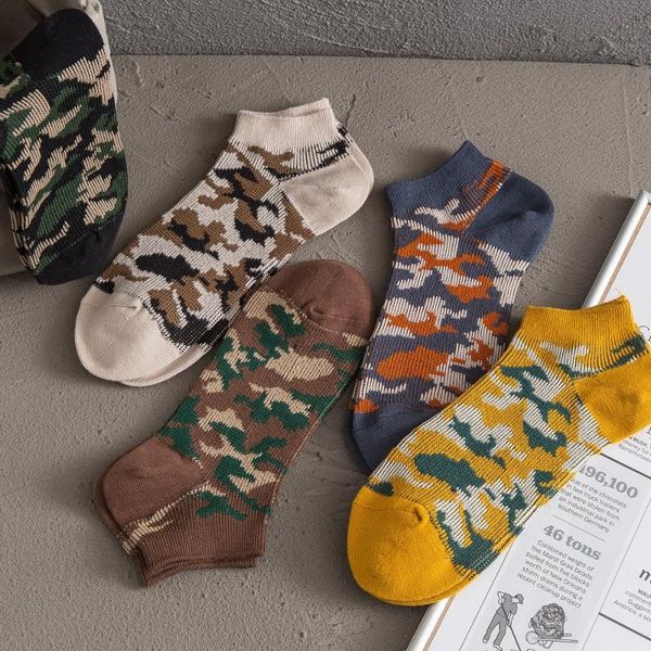 lucky zone 5 pairs/lot men's boat socks camouflage personality shallow mouth socks casual breathable men's cotton zxz, Black
lucky zone 5 pairs/lot men's boat socks camouflage personality shallow mouth socks casual breathable men's cotton zxz, Black