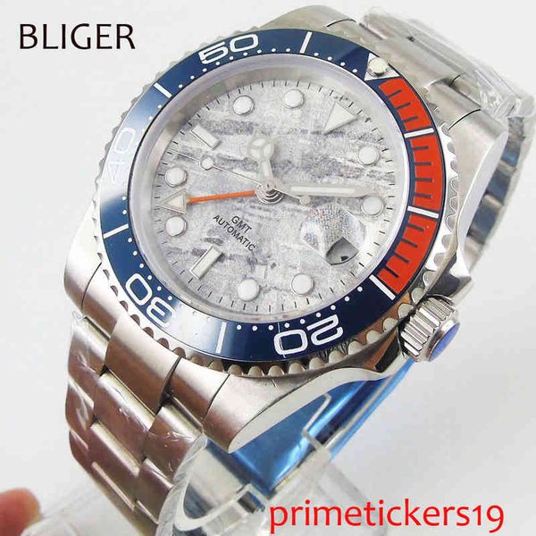 mm 40 high bliger quality grey dial gmt sapphire glass date rustless steel tape automatic clothing men watch, Slivery;brown
mm 40 high bliger quality grey dial gmt sapphire glass date rustless steel tape automatic clothing men watch, Slivery;brown