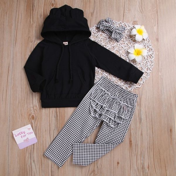 autumn and winter cute toddler baby girl clothes set 3pcs 3d ear hooded pullover black ruffled plaid pants + headband, White
autumn and winter cute toddler baby girl clothes set 3pcs 3d ear hooded pullover black ruffled plaid pants + headband, White