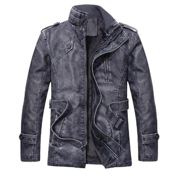 men's fur & faux 2021 pu leather warm jacket men fashion slim coat autumn casual windbreaker outwear, Black 
men's fur & faux 2021 pu leather warm jacket men fashion slim coat autumn casual windbreaker outwear, Black