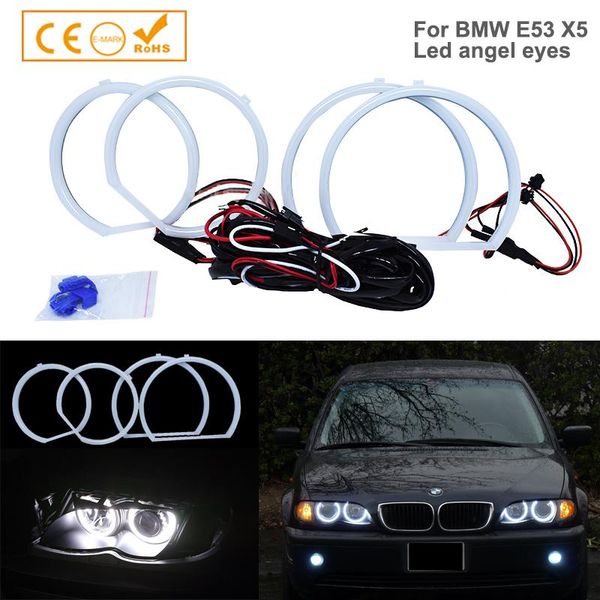 other lighting system 1set(2*127.5mm+2*158mm) white led smd cotton angel eyes halo ring kit for e53 x5 1999-2004 daytime running lights
other lighting system 1set(2*127.5mm+2*158mm) white led smd cotton angel eyes halo ring kit for e53 x5 1999-2004 daytime running lights