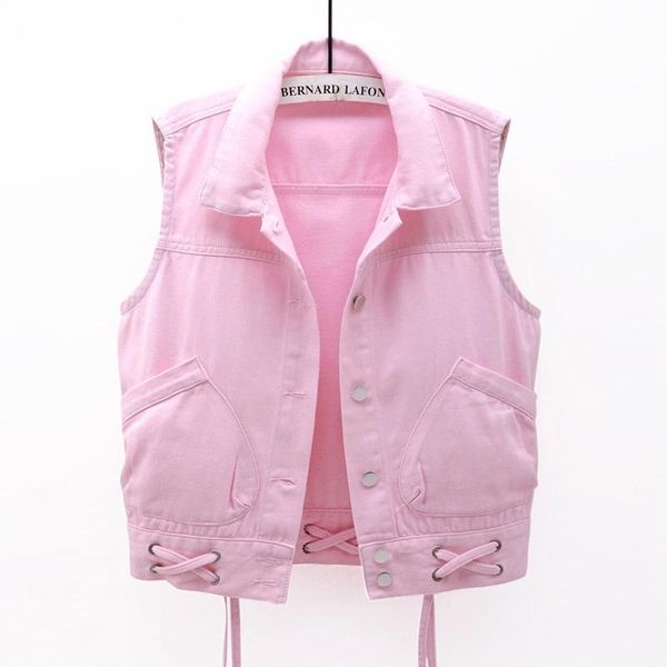 women's vests spring autumn vintage denim vest women fashion lace up slim thin plus size waistcoat sleeveless jacket short jeans 3xl g2, Black;white
women's vests spring autumn vintage denim vest women fashion lace up slim thin plus size waistcoat sleeveless jacket short jeans 3xl g2, Black;white
