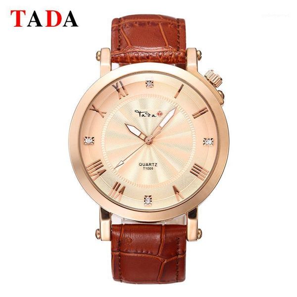 wristwatches mens tada quartz hour clock 30m waterproof swimming fashion diamond genuine leather women watches, Slivery;brown
wristwatches mens tada quartz hour clock 30m waterproof swimming fashion diamond genuine leather women watches, Slivery;brown
