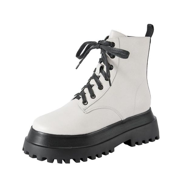 boots 2021 autumn women's fashion pu leather motorcycle flat platform lace up white ankle female shoes, Black
boots 2021 autumn women's fashion pu leather motorcycle flat platform lace up white ankle female shoes, Black