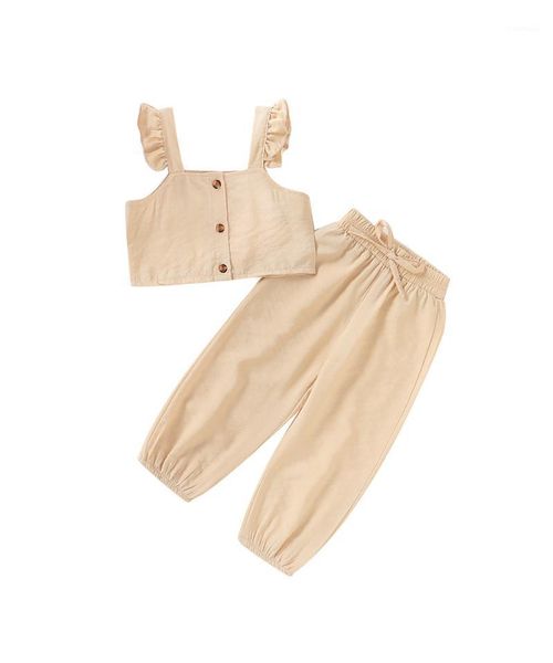 fashion toddler baby girl clothes ruffle sleeveless t-shirt pants outfits clothing sets, White
fashion toddler baby girl clothes ruffle sleeveless t-shirt pants outfits clothing sets, White