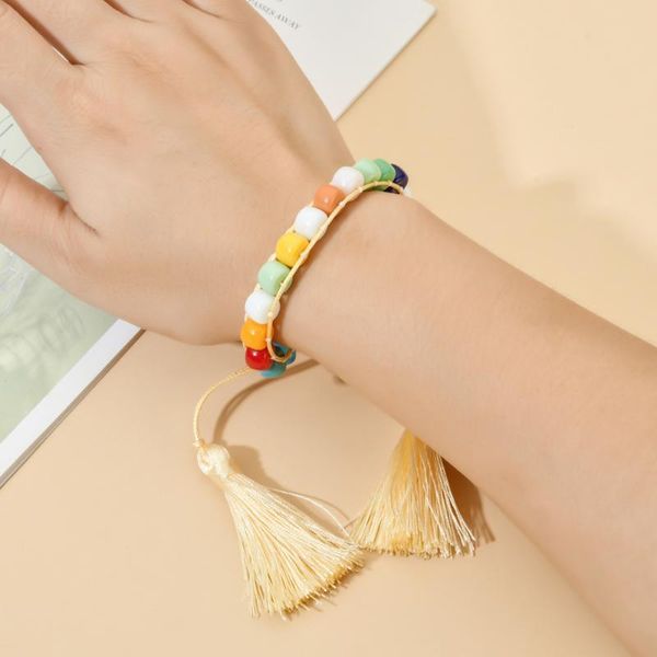charm bracelets bohemian crystal glass beads friendship braided rope for women charms cotton weave chain bracelet jewelry, Golden;silver
charm bracelets bohemian crystal glass beads friendship braided rope for women charms cotton weave chain bracelet jewelry, Golden;silver