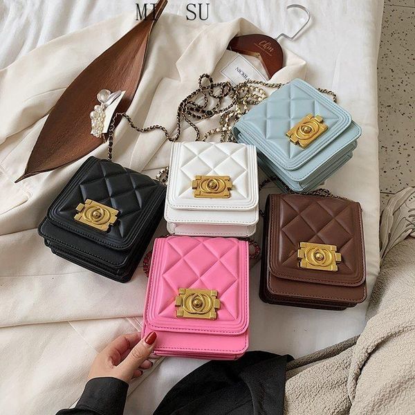 fashion luxury women solid shoulder bag lady metal chain messenger handbag female pink lozenge leather prom flap crossbody bags
fashion luxury women solid shoulder bag lady metal chain messenger handbag female pink lozenge leather prom flap crossbody bags
