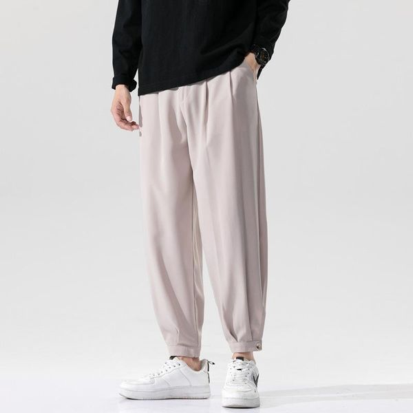 men's jeans pants fashion solid color ankle-length elastic waist ankle tied oversize sweatpants for sports men wide leg, Blue
men's jeans pants fashion solid color ankle-length elastic waist ankle tied oversize sweatpants for sports men wide leg, Blue