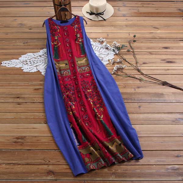 women bohemian sleeveless floral printed summer dress 2021 robe vintage kaftan beach dress vestido femme plus size -5xl#j30 66td, Black;gray
women bohemian sleeveless floral printed summer dress 2021 robe vintage kaftan beach dress vestido femme plus size -5xl#j30 66td, Black;gray