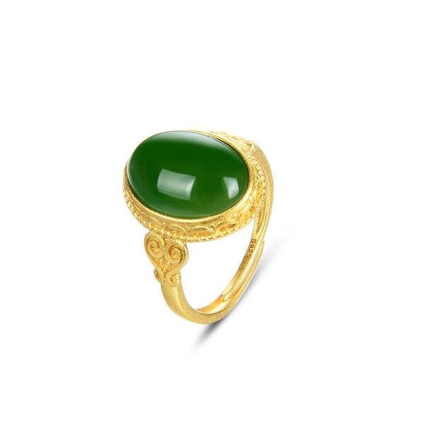 cluster rings mother's day gift s925 silver national tide ancient method gold color jasper ring opening adjustable, Golden;silver
cluster rings mother's day gift s925 silver national tide ancient method gold color jasper ring opening adjustable, Golden;silver