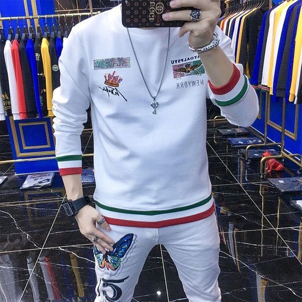 men's hoodies & sweatshirts autumn and winter 2021 cotton casual sweater korean loose long sleeve t-shirt embroidered crown, Black
men's hoodies & sweatshirts autumn and winter 2021 cotton casual sweater korean loose long sleeve t-shirt embroidered crown, Black