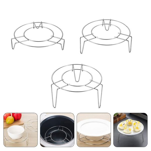 hooks & rails 3pcs steaming tray multifunction stainless steel cooking pot stands
hooks & rails 3pcs steaming tray multifunction stainless steel cooking pot stands