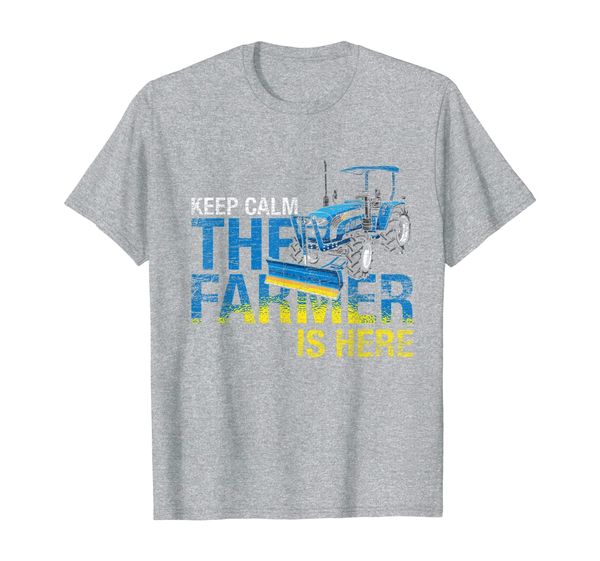 keep calm the farmer is here farming t-shirt, White;black
keep calm the farmer is here farming t-shirt, White;black