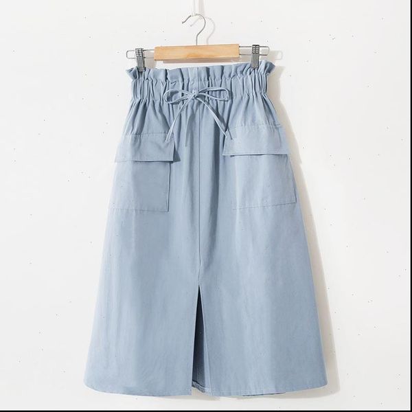spring chic midi skirt female 2021 pleated high waist long blue skirts women double pockets beige korean skirt female, Black
spring chic midi skirt female 2021 pleated high waist long blue skirts women double pockets beige korean skirt female, Black