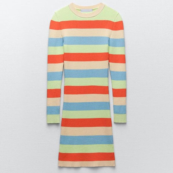 casual dresses zaaho 2021 autumn winter women knit bodycon mini dress vintage stripe long sleeve slim party ladies vestidos, Black;gray
casual dresses zaaho 2021 autumn winter women knit bodycon mini dress vintage stripe long sleeve slim party ladies vestidos, Black;gray