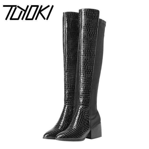 boots tuyoki genuine leather over the knee ladies winter pointed toe block heel side zipper footwear size 34-39, Black
boots tuyoki genuine leather over the knee ladies winter pointed toe block heel side zipper footwear size 34-39, Black