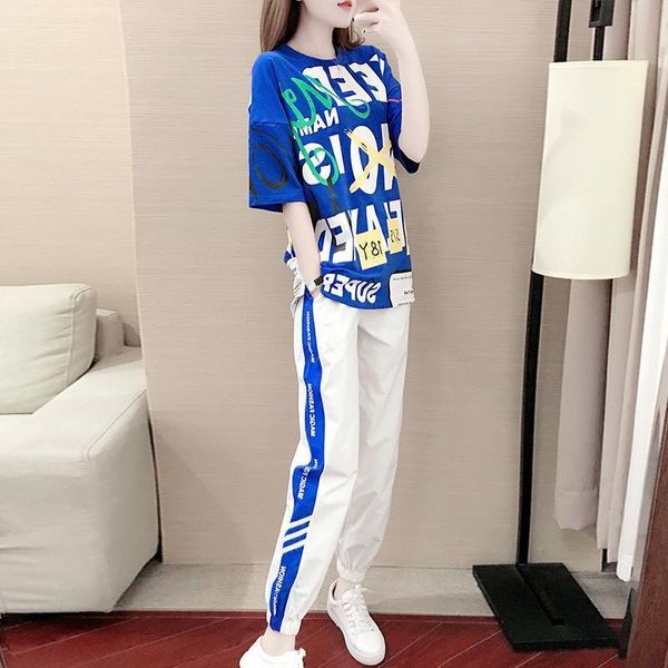 russia summer kpop casual women tracksuits 2 piece set t shirt harlan pants fashion trend tracksuit two outfits, Gray
russia summer kpop casual women tracksuits 2 piece set t shirt harlan pants fashion trend tracksuit two outfits, Gray