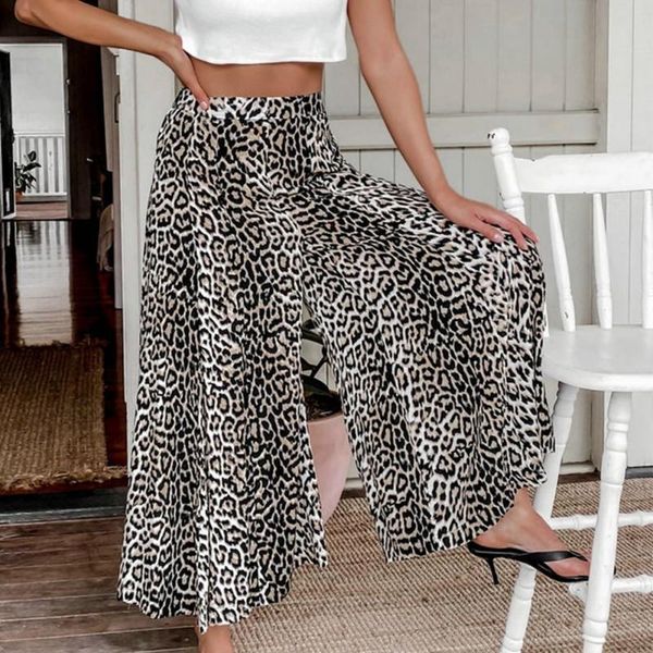 women's pants & capris 2021 leopard print wide-leg summer fashion wild plus size high waist loose casual trousers, Black;white
women's pants & capris 2021 leopard print wide-leg summer fashion wild plus size high waist loose casual trousers, Black;white