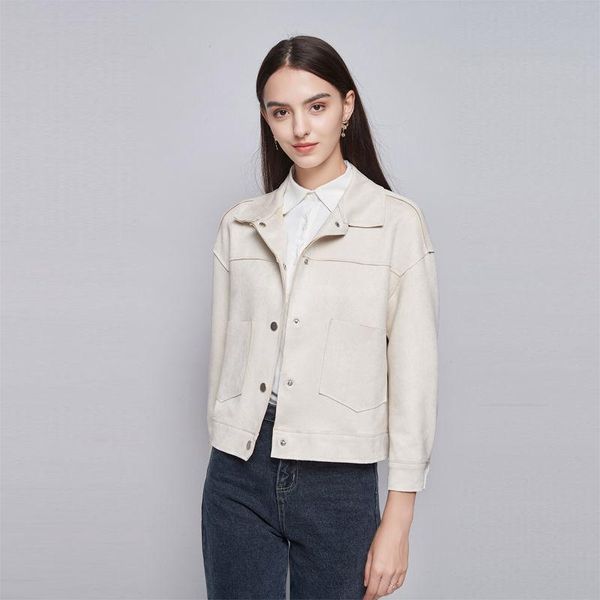 women's jackets chic faux leather suede jacket women spring fashion loose long sleeve lapel short coats retro single-breasted casual ou, Black;brown
women's jackets chic faux leather suede jacket women spring fashion loose long sleeve lapel short coats retro single-breasted casual ou, Black;brown