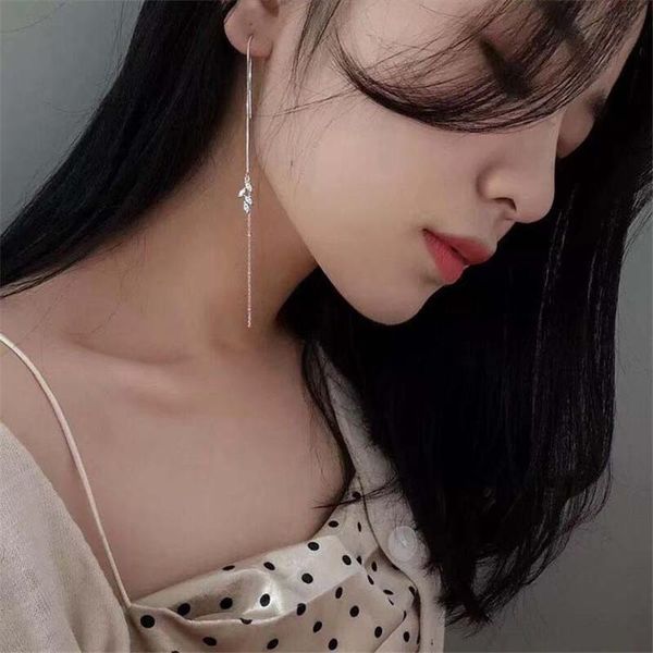 other pofunuo 925 sterling silver women exquisite luxury zircon earrings fashion long box chain ear lines girls chic, Golden;silver
other pofunuo 925 sterling silver women exquisite luxury zircon earrings fashion long box chain ear lines girls chic, Golden;silver