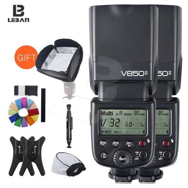 dhl 2x godox v850ii gn60 with 2000mah li-on battery 2.4g wireless x system speedlite for dslr cameras + 6 gift
dhl 2x godox v850ii gn60 with 2000mah li-on battery 2.4g wireless x system speedlite for dslr cameras + 6 gift