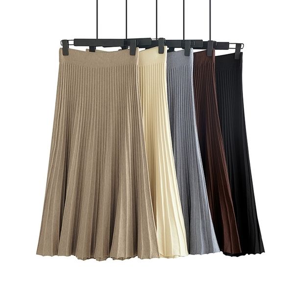 hlbcbg vertical striped knitted women sweater skirt elastic band pleated midi skirts chic high waist a-line skirts female 210303, Black
hlbcbg vertical striped knitted women sweater skirt elastic band pleated midi skirts chic high waist a-line skirts female 210303, Black