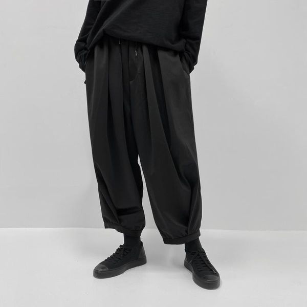 men's pants cargo men japanese yamamoto style design sense autumn loose casual trousers, Black
men's pants cargo men japanese yamamoto style design sense autumn loose casual trousers, Black