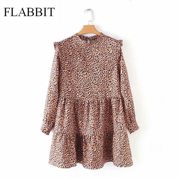 casual dresses 2021 women vintage pleated ruffles leopard print mini dress female o neck long sleeve vestidos chic sweet 8010, Black;gray
casual dresses 2021 women vintage pleated ruffles leopard print mini dress female o neck long sleeve vestidos chic sweet 8010, Black;gray