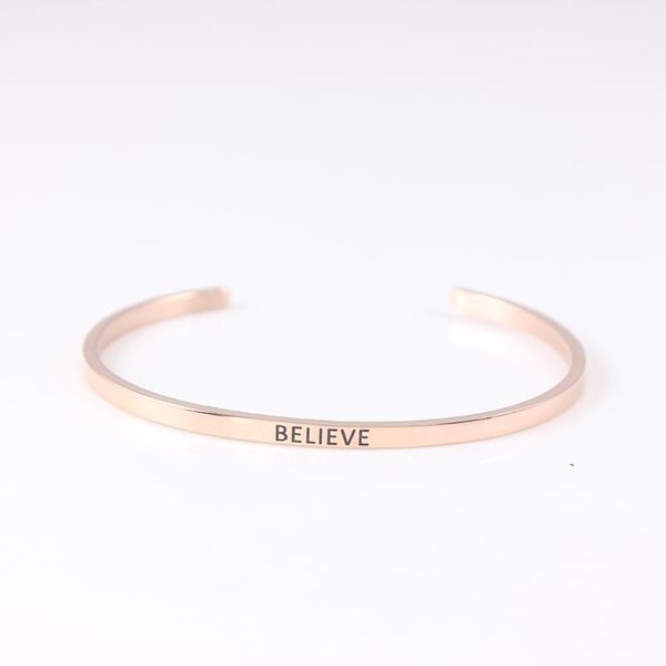 bangle 316l stainless steel rose gold bar engraved believe positive inspirational quote cuff mantra bracelet for women men, Black
bangle 316l stainless steel rose gold bar engraved believe positive inspirational quote cuff mantra bracelet for women men, Black