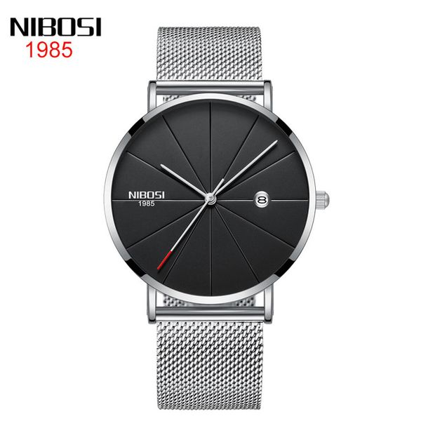 9 style new nibosi men and women fashion lovers net with casual quartz watch black dail, Slivery;brown
9 style new nibosi men and women fashion lovers net with casual quartz watch black dail, Slivery;brown