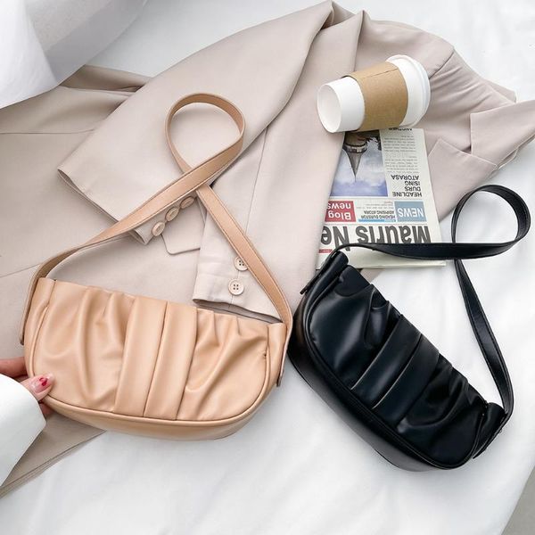 fashion solid color pleated underarm bag zipper pu leather women designer handbag shoulder bag
fashion solid color pleated underarm bag zipper pu leather women designer handbag shoulder bag