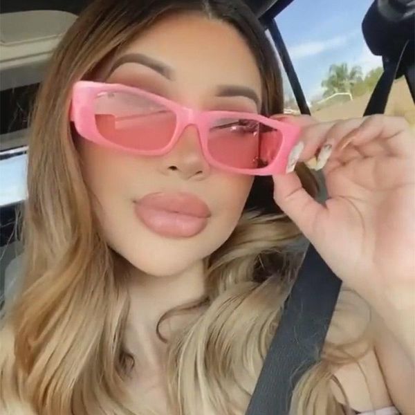 sunglasses men women pink square brand designer summer travel small rectangle sun glasses jelly color trend celebrity eyewear, White;black
sunglasses men women pink square brand designer summer travel small rectangle sun glasses jelly color trend celebrity eyewear, White;black