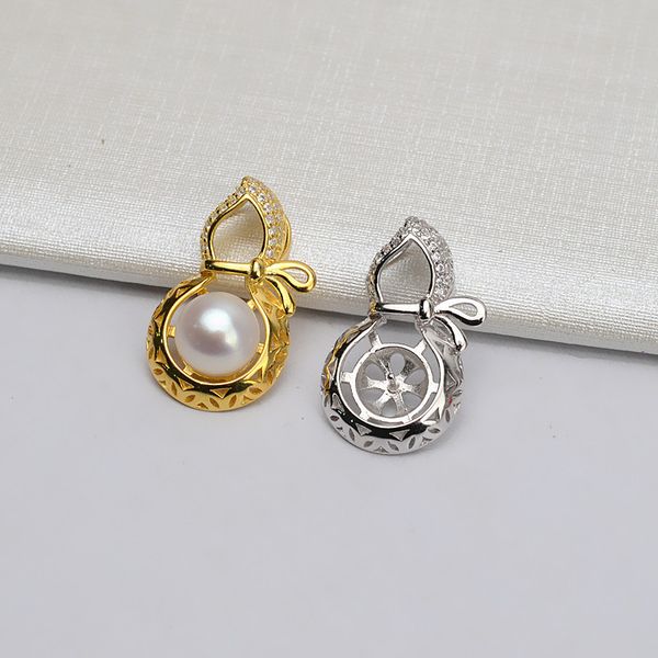 s925 silver pendant head gourd female pendant jewelry pearl diy accessories semi-finished products inlaid personality trend 661
s925 silver pendant head gourd female pendant jewelry pearl diy accessories semi-finished products inlaid personality trend 661