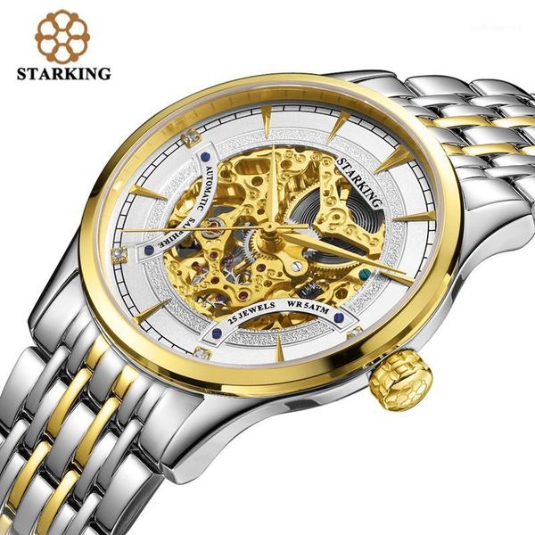 men skeleton automatic mechanical fashion stainless steel 50m water resistant black gold wristwatch am0185 wristwatches, Slivery;brown
men skeleton automatic mechanical fashion stainless steel 50m water resistant black gold wristwatch am0185 wristwatches, Slivery;brown