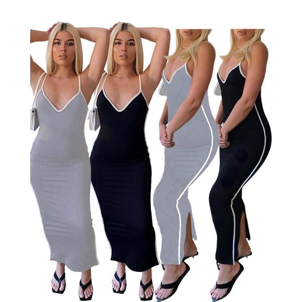 casual dresses solid color v-neck spaghetti strap simple all-matching one piece dress summer style model women outfits, Black;gray
casual dresses solid color v-neck spaghetti strap simple all-matching one piece dress summer style model women outfits, Black;gray