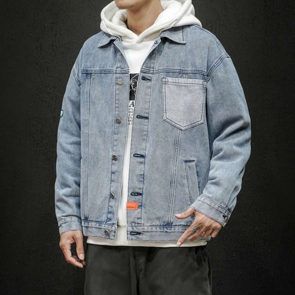 men's spring and autumn new fashion brand loose street trend ruffian handsome denim jacket, Black;brown
men's spring and autumn new fashion brand loose street trend ruffian handsome denim jacket, Black;brown