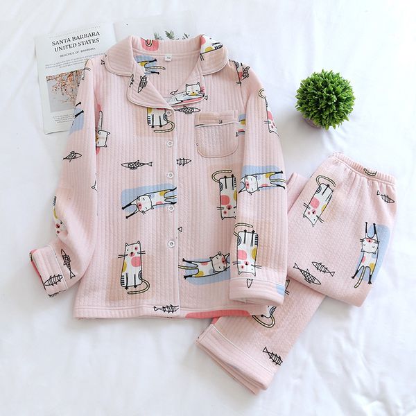2021 new japanese style autumn and winter ladies pure air pajamas suit thick three-layer thin cotton home service sleepwear sf5g, Black;brown
2021 new japanese style autumn and winter ladies pure air pajamas suit thick three-layer thin cotton home service sleepwear sf5g, Black;brown