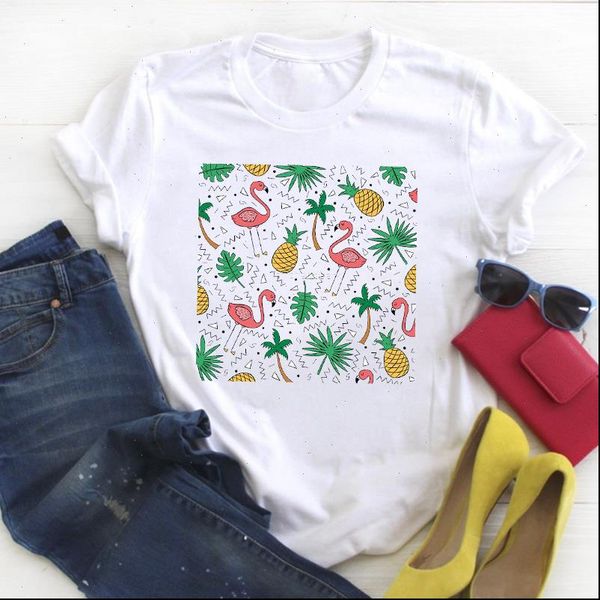 women flamingo pineapple cute kawaii fashion cartoon ladies summer t tee tshirt womens female shirt clothes graphic t shirt, White
women flamingo pineapple cute kawaii fashion cartoon ladies summer t tee tshirt womens female shirt clothes graphic t shirt, White